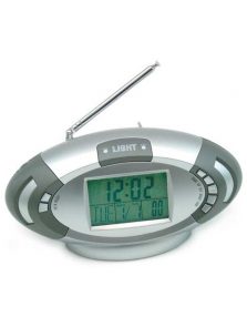 Zegar wielofunkcyjny z termometrem i radiem FM